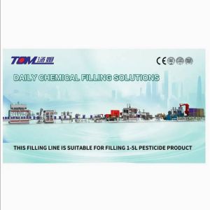 China 10-30L Fully Automatic Three Rows Push Filling Machine For Chemical Industry on sale