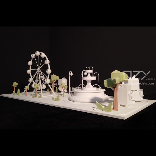 Minimalism White Architectural Model Making Supplies 3D Printing Gift
