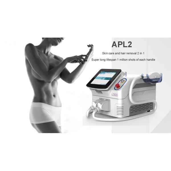 Professional 3 In 1 IPL SHR Hair Removal Machine Painless Spots / Freckle