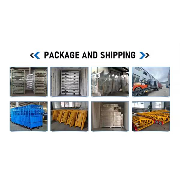 Stackable Collapsible Metal Storage Wire Mesh Warehouse Steel Basket