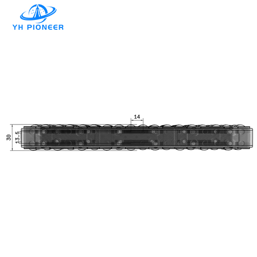 Robust Three - Row Roller Guide Rail with POM and Stainless Steel for Industrial Safety Protection