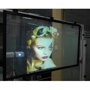 3D Advertising Rear Projection Film Daylight Glass Holographic 100um Transparent