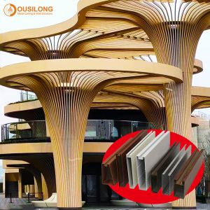 Polyester Powder Coating Linear Metal Ceiling Tiles Fire Retardant Ceiling