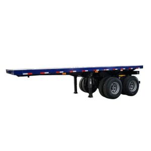 BPW/FUWA/ZY 12R22.5 Tire Flatbed Container Semi Truck Trailer for Container