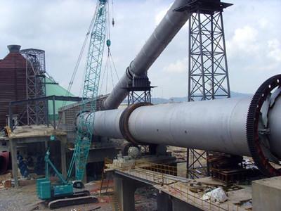 CE Single Drive horizontal Rotary Kiln In Cement Industry 600t/d