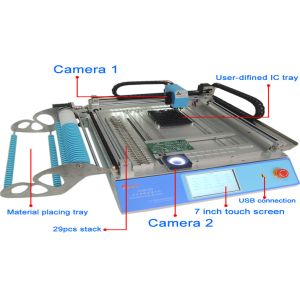 Electronic Feeder Fully Automatic SMT LED Pick and Place Machine with Four Head