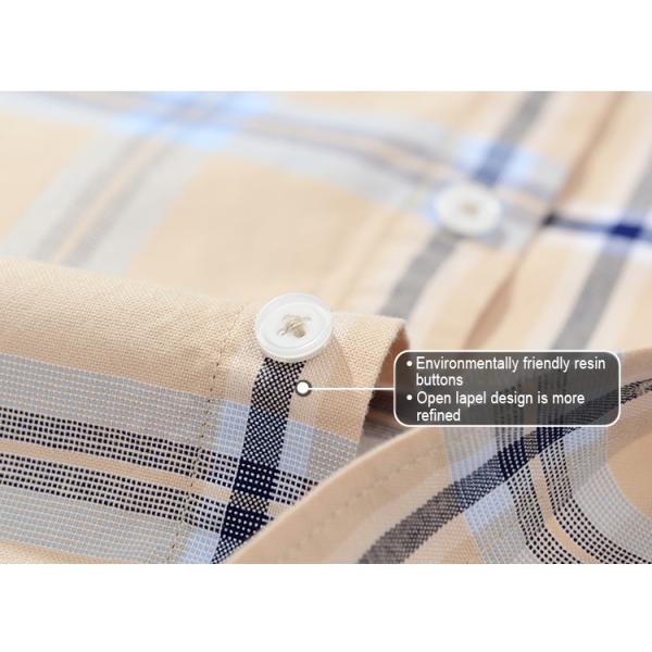 Casual Plaid Shirt 100% Cotton Oxford Cotton Anti-Wrinkle Breathable Thin Man Shirts