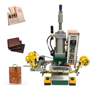 Automatic Pneumatic Leather Logo Embossed Hot Stamping Machine with CE