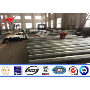 Polygonal galvanization electrical power pole for electrical transmission