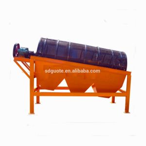1-10t/h Processing Capacity Double Layers Washing Trommel Screen for Alluvial
