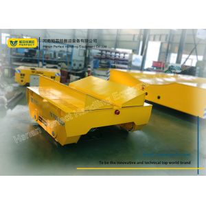 Coils Handling Rail Transfer Trolley / Motorized Rail Cart For Steel Factory