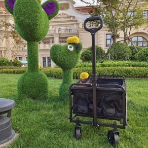 Steel Collapsible Wagon Trolley With 5 Inch PVC Wheels