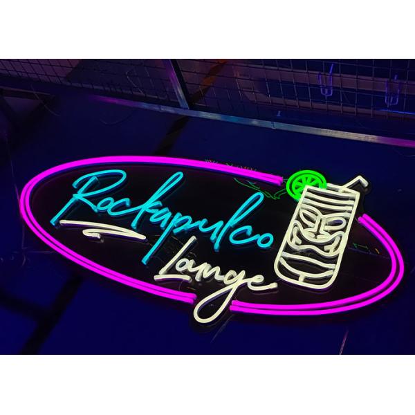 Buy Lounge 10cm Acrylic Neon Light Sign Square Backboard at wholesale prices