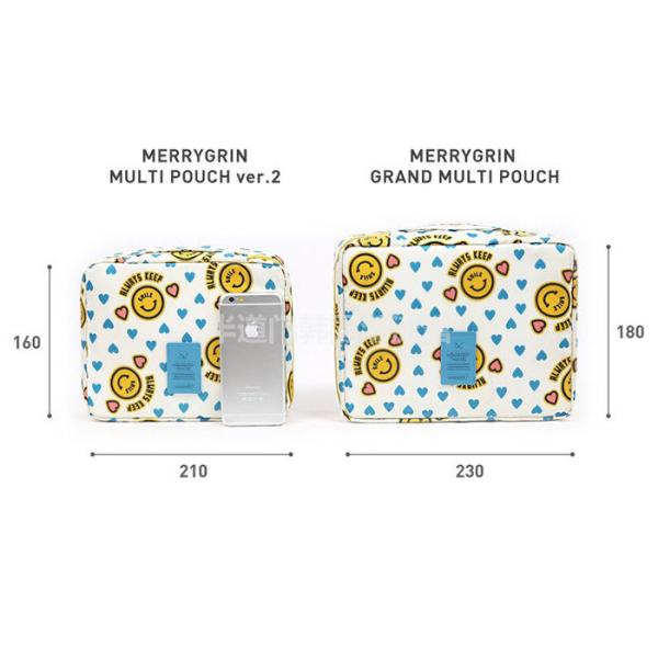 Cartoon Patterns Colorful Travel Organizer Bag SGS Certificated Multiple Compartments