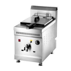 China Stainless Steel LPG Gas Fryer Commercial With Auto Temperature Control on sale