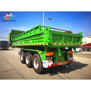 Bulk Goods Self Unloading 50T Tarpaulin Utility Dump Trailers