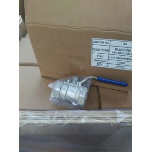 SS Threaded Cast Steel Ball Valve -10℃ To 120℃ Working Temperature Reduced Port