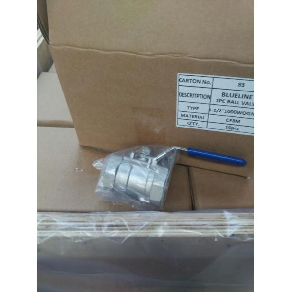 SS Threaded Cast Steel Ball Valve -10℃ To 120℃ Working Temperature Reduced Port
