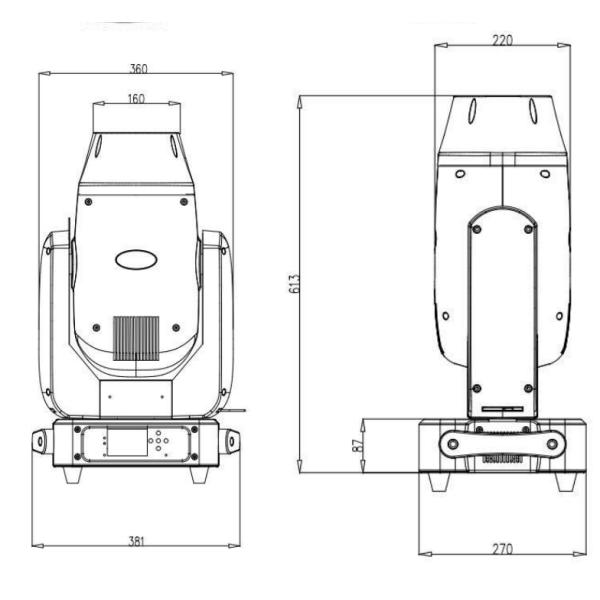 3in1 LED 400W Beam Spot Wash BSW Moving Head 8 Colors For DJ