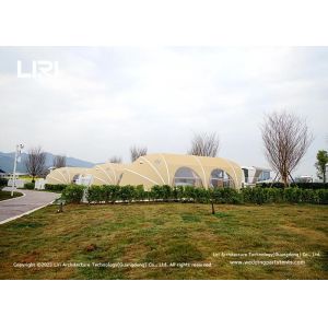 Outdoor Waterproof Luxury Glamping Tents Shell Shape For Bathroom