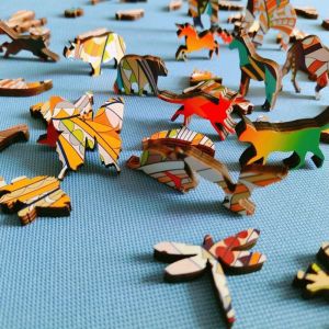 Unisex Age 14 Years up Wooden Puzzle Brain Teasers Toy Irregular Jigsaw