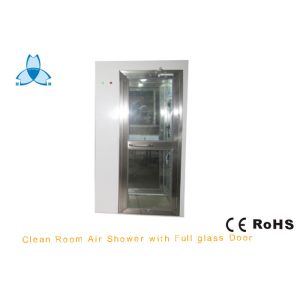 800W Blow Power Single Person Cleanroom Air Shower With 90 Degree Corner Doors