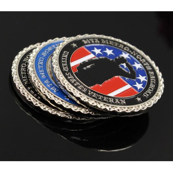 Customized zinc alloy die casting American souvenir medal promotional activities paint logo pictures Yiwu wholesale