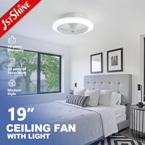 Lighting Solutions ETL Certified White LED Ceiling Fan with Light and Easy Clean