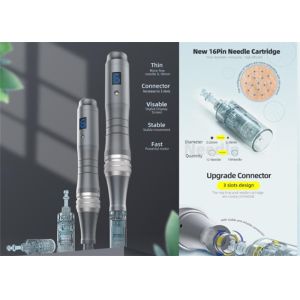 6 Levels Wired Wireless Micro Derma Pen with Optional 16pin Needles
