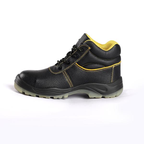 Comfortable EVA Insole Middle Cut Safety Shoes Heat Resistant Mesh Lining