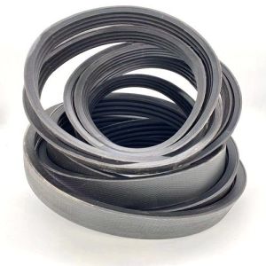 Black Banded Rubber Micro V Multi Ribbed Belt