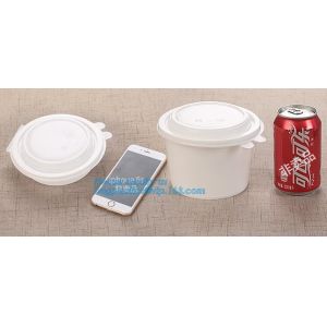 Custom printed disposable PLA hot soup bowls, kraft paper soup cup,Eco-Friendly