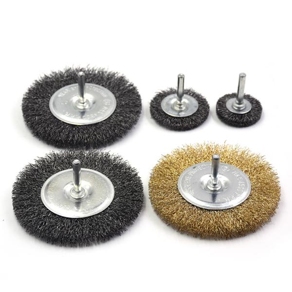Buy Wire Metal Steel Deburring Brush Round Disc Brass Steel Wire Radial Polishing at wholesale prices
