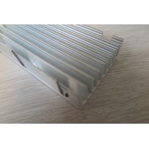 6063 High Power Silver Aluminum Extruded Heat Sink , Large Aluminum Heat Sink