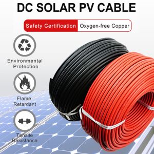 China TUV DC Solar Cable 6mm2 XLPE Insulation 100m Roll on sale