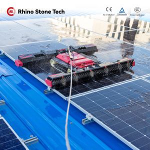 Remote Controlled PV Module Cleaner Solar Cleaning Equipment Maintenance Robot
