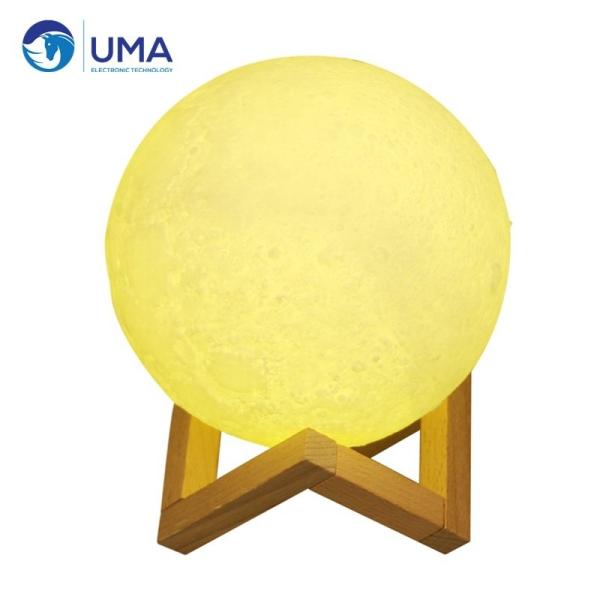 Buy 2700K LED Moon Space Lamp Environmental PLA 3D Printing 12cm x 15cm Null Design Style at wholesale prices