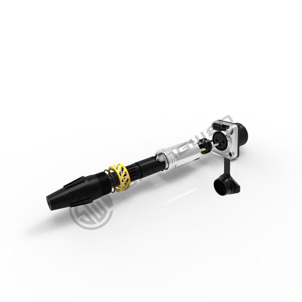 Audio XLR 3 Pin Male Female Plug Connector Electrical IP65 Waterproof