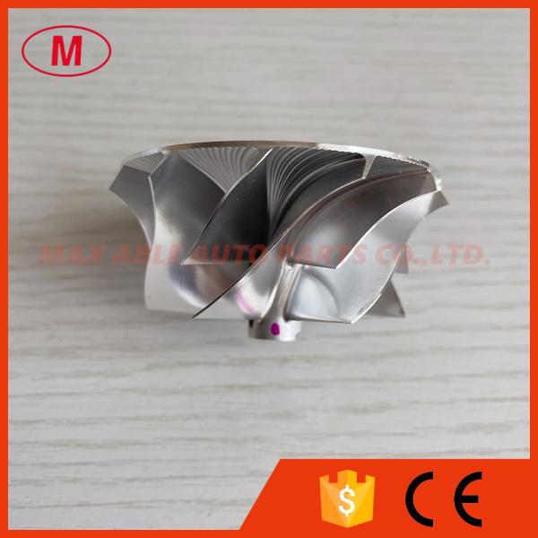 RHF5 reverse 50.50/61.00mm 6+6 blades high performance Turbo milling/aluminum 2618/billet compressor wheel