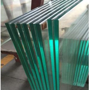 6.38-40.38mm PVB Clear Laminated Safety Glass Customized