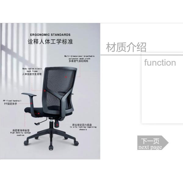Stainless Steel Executive Office Chair with Adjustable Armrest and BIFMA Certification