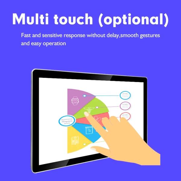 43" Wall Mounted 4G Wifi LCD Advertising Display Ultra Thin Narrow Edges