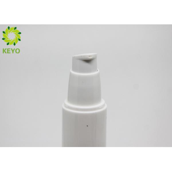 White PP Airless Pump Bottles For Cosmetic , 50ml 2oz Airless Cosmetic Bottles