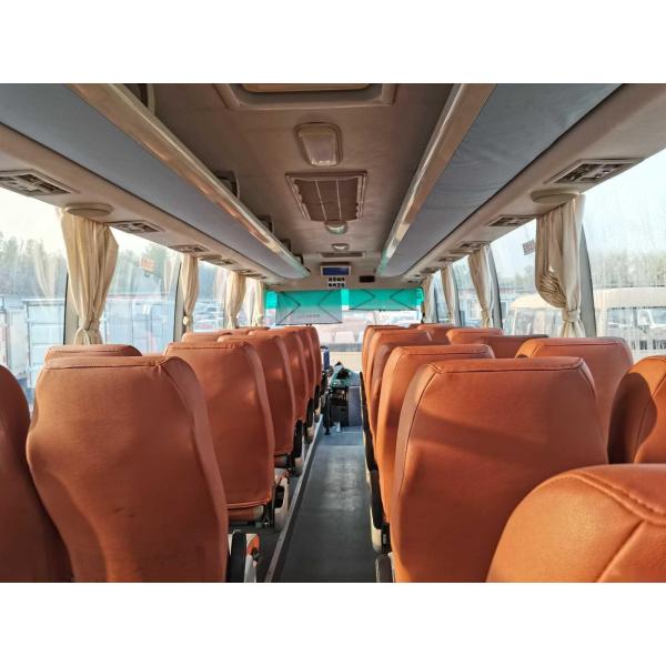 Used Tour Bus KLQ6856 37 Seats Left Steering Steel Chassis Euro III Used Higer Bus