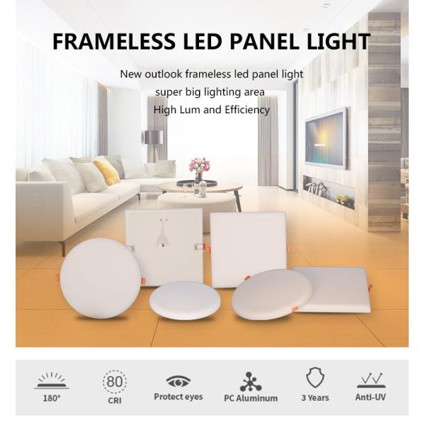 2020 new year hot sell promotion price 9w Round led frameless light