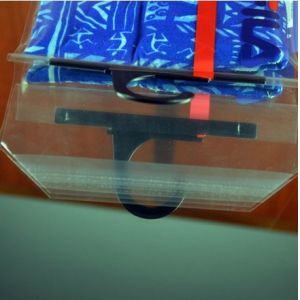 Garment Laminated Zip Plastic Poly Bag with Hanger Custom Printed