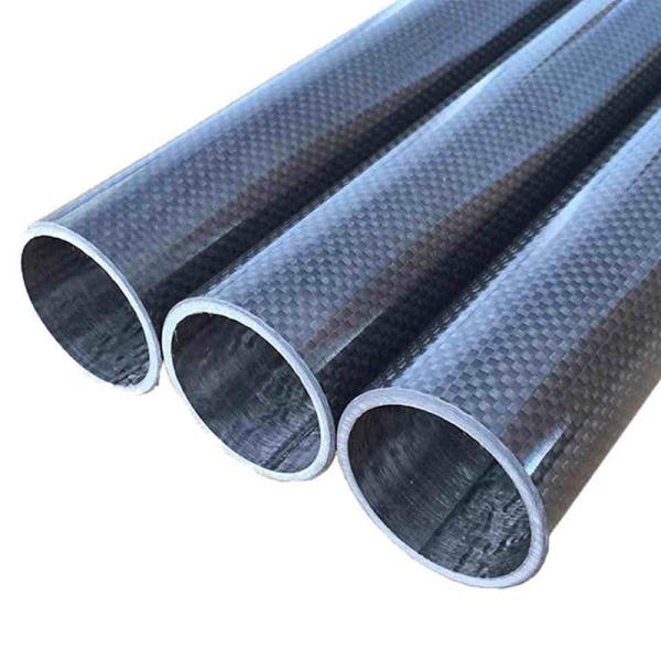 Buy Nonmagnetic Electromagnetic 100% 3K Carbon Fibre Tube Good Flexibility at wholesale prices