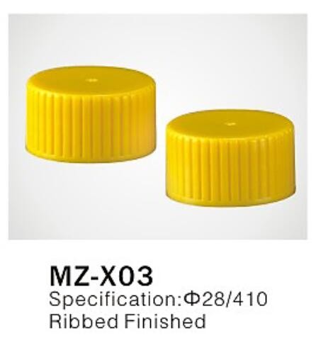Buy Φ28/410 PP/PET round plastic cap for cosmetic plastic bottle closure, ribbed finished at wholesale prices