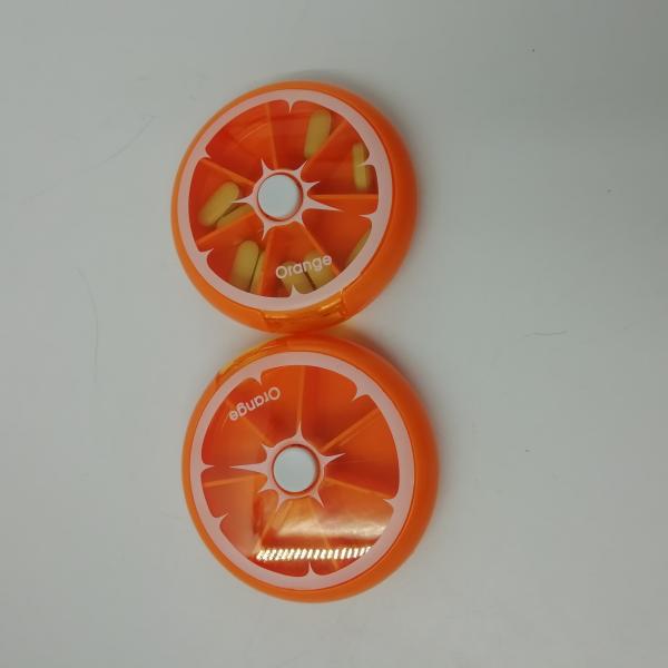 Can rotationable pill box 7case pill organizer weekly promotional pill holder