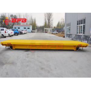 Precast Rails 40T Steel Pallet Material Transfer Carts Battery Powered